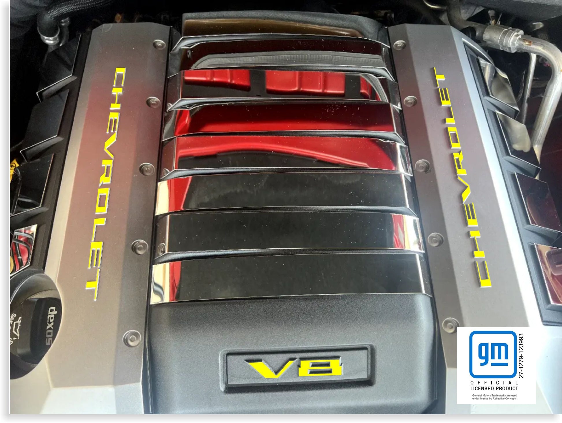 CHEVROLET Engine Cover Overlay Decals - 2010-2015 Camaro SS - CAM:G5:EC-CHEVROLET-01-CAM:G5:EC-CHEVROLET-02-CAM:G5:EC-CHEVROLET-03-CAM:G5:EC-CHEVROLET-05-CAM:G5:EC-CHEVROLET-06-  DRIVEN - 1