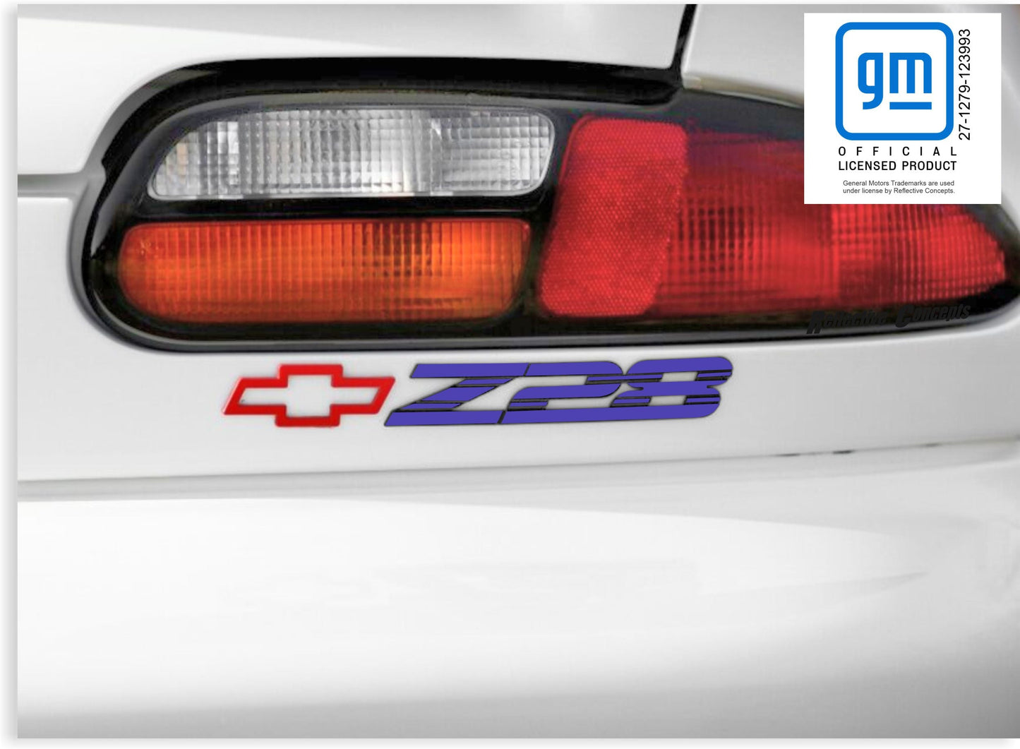 Z28 Badge Overlay Decals (set of 3) - 93-02 Camaro Z28 - Cam9302:Z28-B-01-Cam9302:Z28-B-02-Cam9302:Z28-B-03-Cam9302:Z28-B-04-Cam9302:Z28-B-05-  DRIVEN - 1