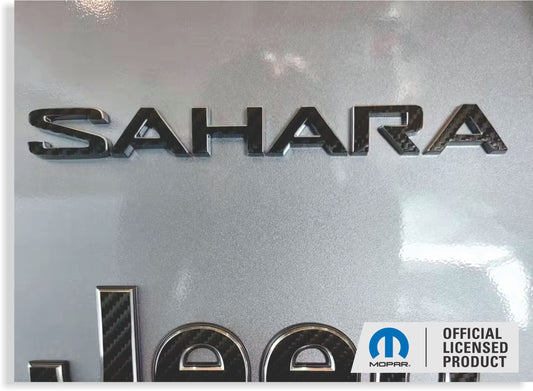 SAHARA Fender Emblem Overlay Decals  - 2018-2024 Wrangler JL Sahara - JeepWrangler18:Sahara-B-01-JeepWrangler18:Sahara-B-02-JeepWrangler18:Sahara-B-03-JeepWrangler18:Sahara-B-04-JeepWrangler18:Sahara-B-05-  DRIVEN - 1