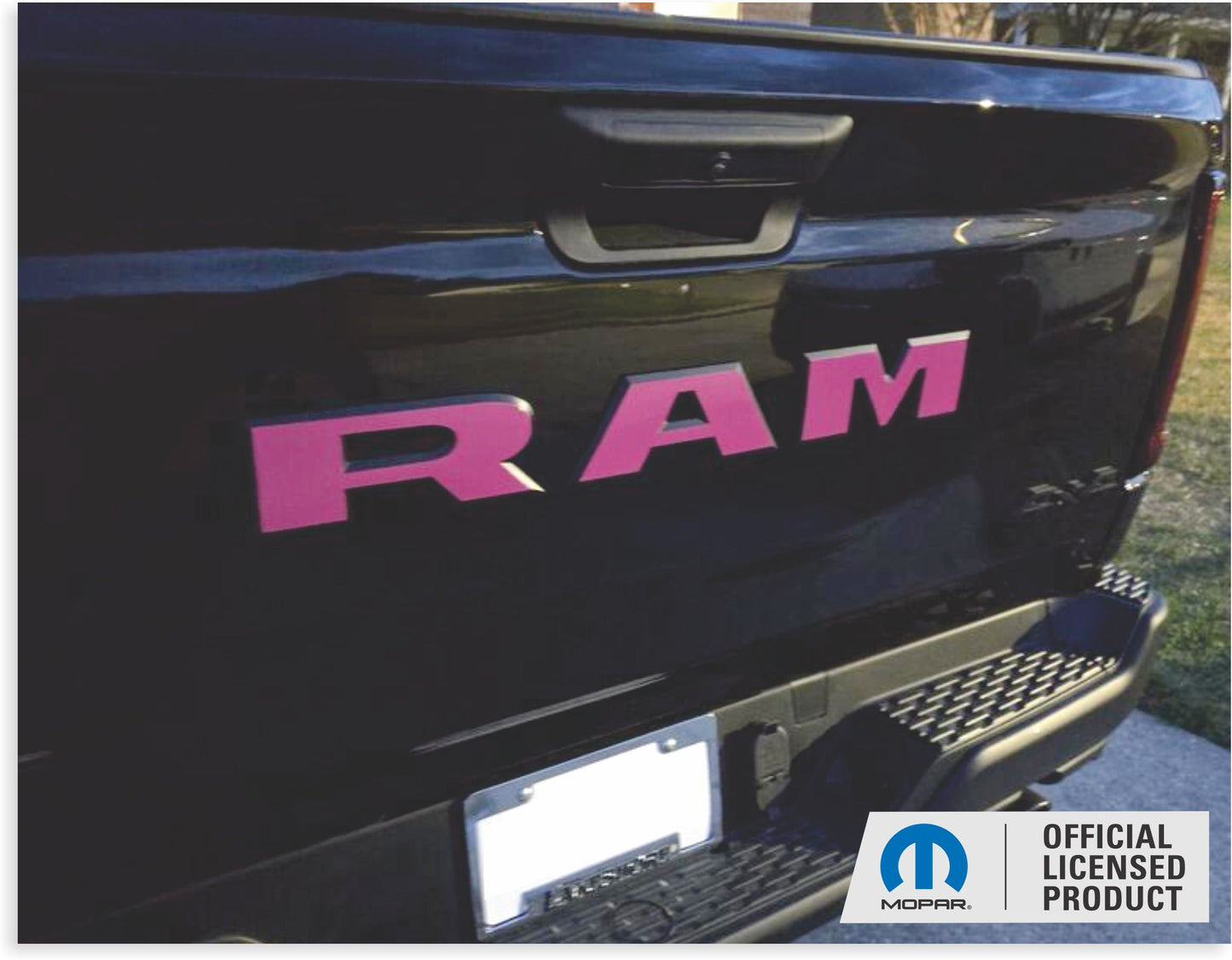 RAM Tailgate Emblem Overlay Decal   - 2025-2026 Ram 1500 - sku-46198383018171-sku-46198383050939-sku-46198383083707-sku-46198383116475-sku-46198383149243-  DRIVEN - 9