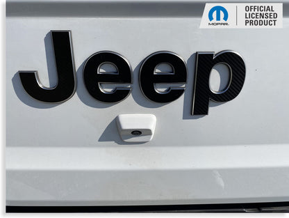 Tailgate JEEP Emblem Overlay Decals  - 2020-2025 Gladiator - Gladiator:Jeep-R-01-Gladiator:Jeep-R-02-Gladiator:Jeep-R-03-Gladiator:Jeep-R-04-Gladiator:Jeep-R-05-  DRIVEN - 1
