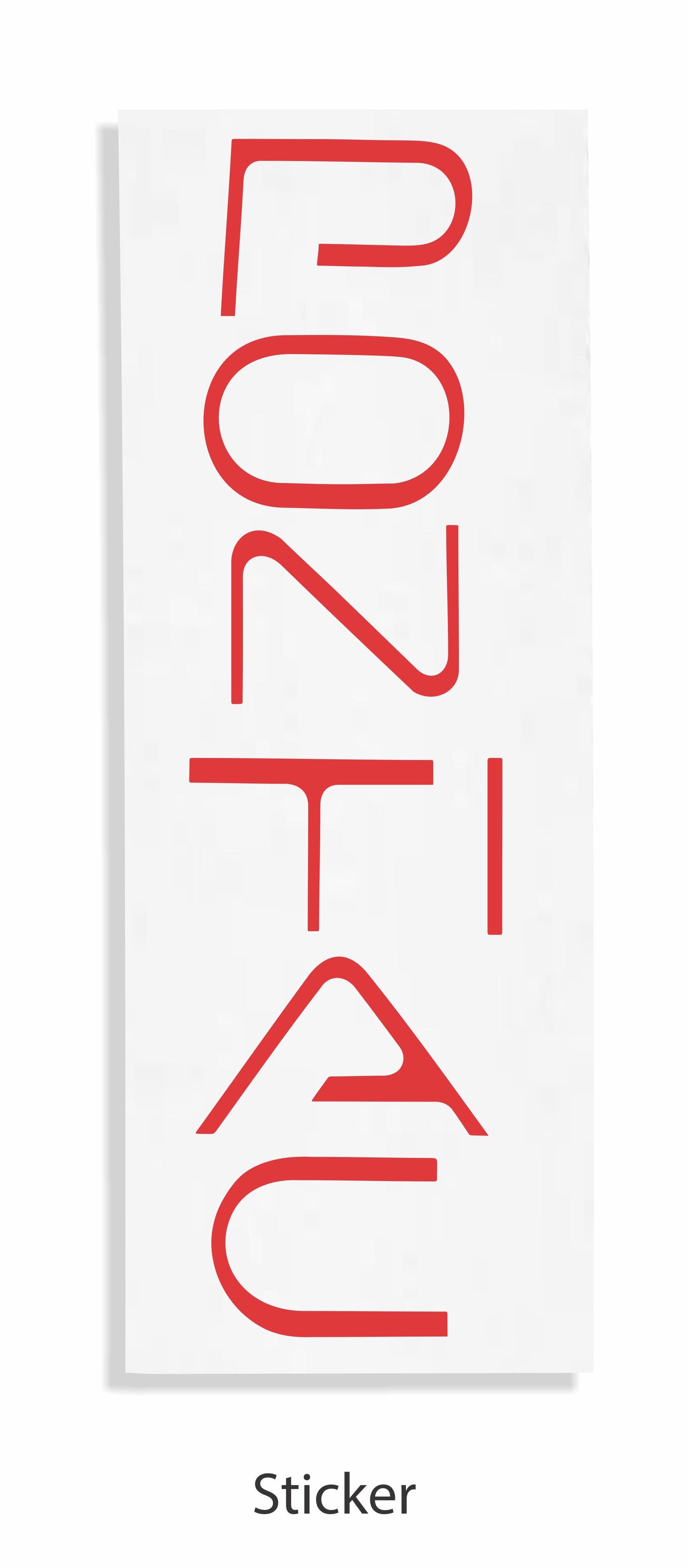 Front Inlay Lettering Decal - 04-08 Grand Prix - PO:GP:G7:F-01-PO:GP:G7:F-02-PO:GP:G7:F-03-PO:GP:G7:F-04-PO:GP:G7:F-05-  DRIVEN - 3