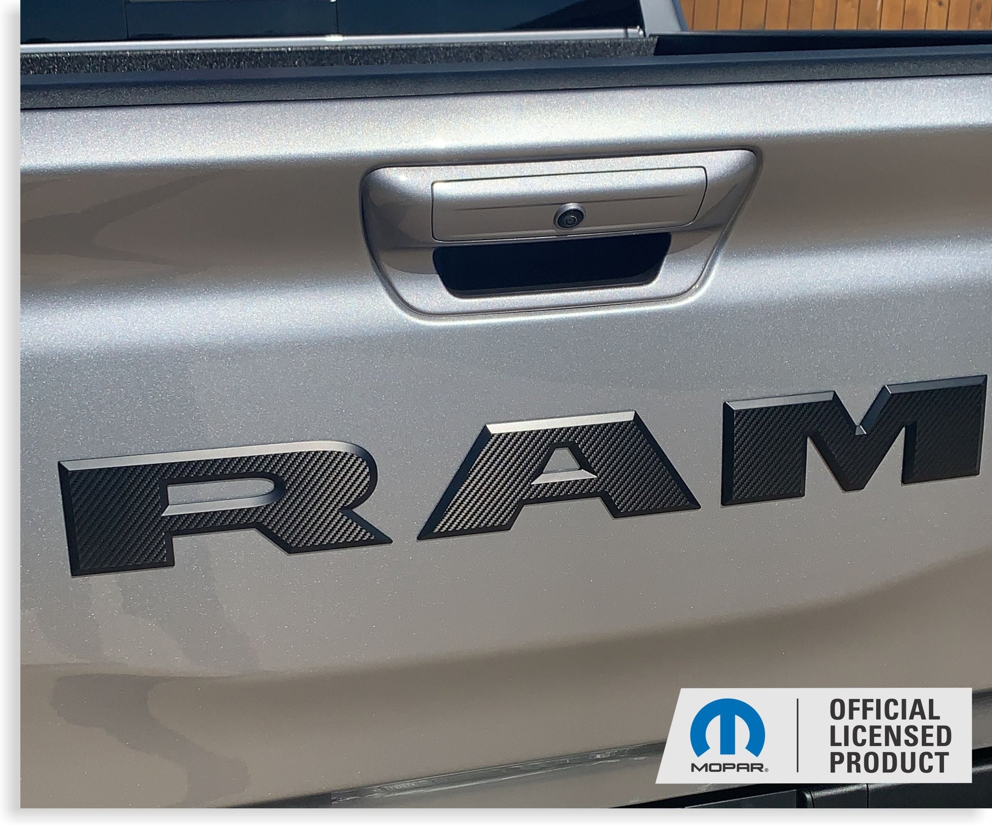 RAM Tailgate Emblem Overlay Decal   - 2019-2026 Ram 1500 Rebel - Ram19:RAM-R-01-Ram19:RAM-R-03-Ram19:RAM-R-02-Ram19:RAM-R-04-Ram19:RAM-R-05-  DRIVEN - 12