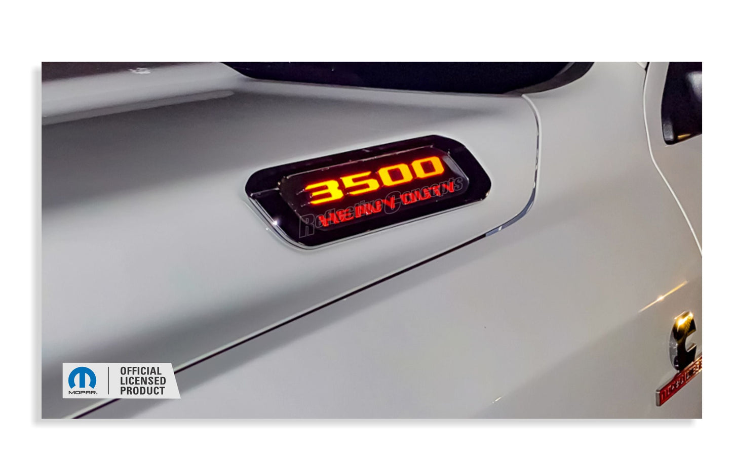 3500 Hood Emblem Number Overlay Decals - 2019-2026 Ram 3500 - Ram19:3500-B-01-Ram19:3500-B-03-Ram19:3500-B-02-Ram19:3500-B-04-Ram19:3500-B-05-  DRIVEN - 1
