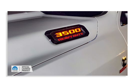 3500 Hood Emblem Number Overlay Decals - 2019-2026 Ram 3500 - Ram19:3500-B-01-Ram19:3500-B-03-Ram19:3500-B-02-Ram19:3500-B-04-Ram19:3500-B-05-  DRIVEN - 1