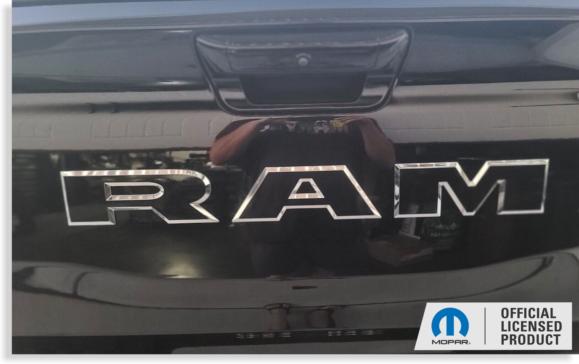 RAM Tailgate Emblem Overlay Decal   - 2025-2026 Ram 1500 - sku-46198383018171-sku-46198383050939-sku-46198383083707-sku-46198383116475-sku-46198383149243-  DRIVEN - 11