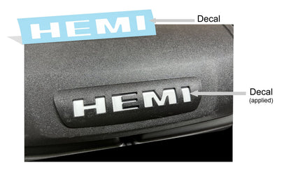 HEMI Air Cleaner Resonator Lettering Inlay Decal - Durango R/T - sku-44808427405499-sku-44808427438267-sku-44808427471035-sku-44808427503803-sku-44808427536571-  DRIVEN - 3
