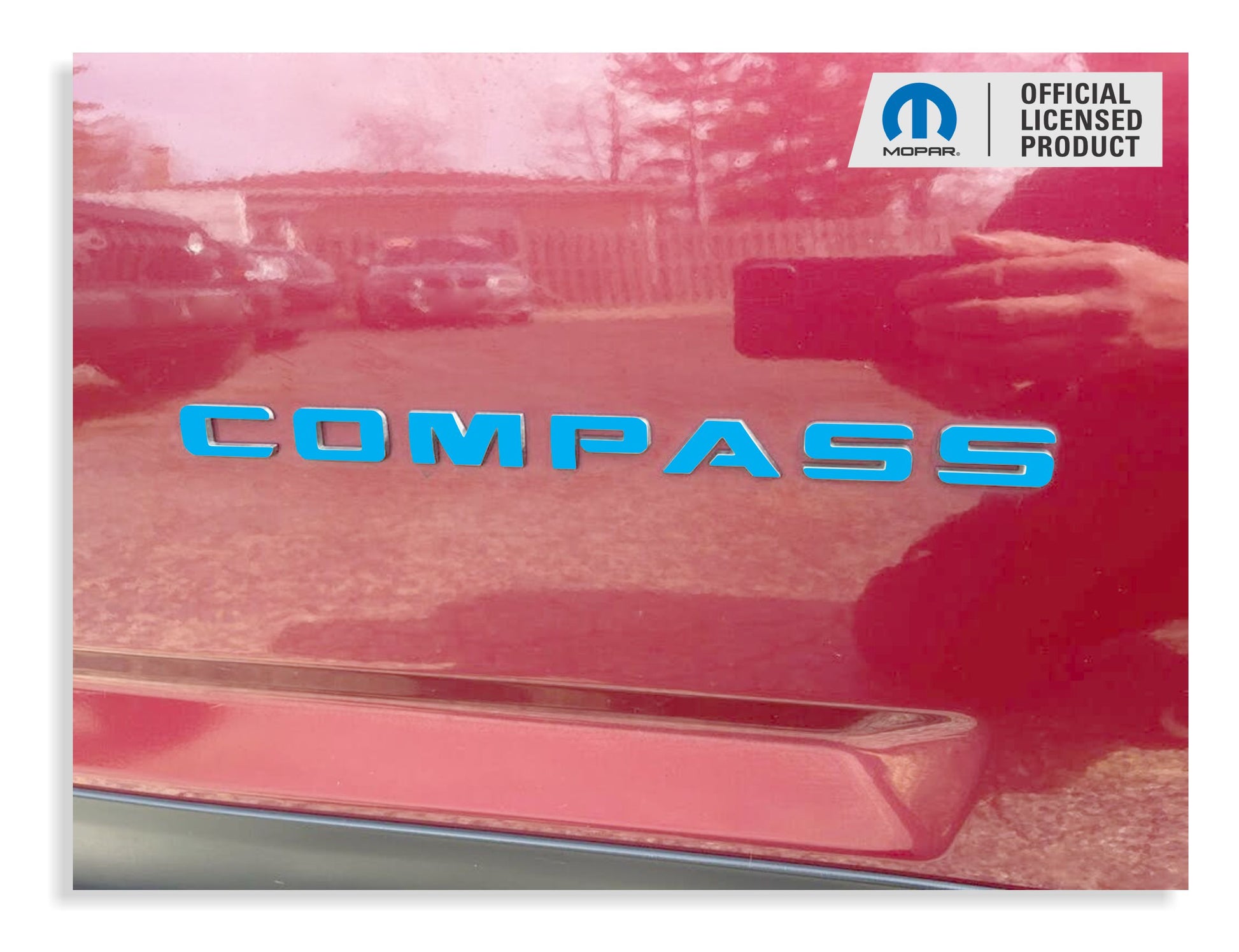 COMPASS Door Emblem Overlay Decals   - 2011-2017 Jeep Compass - JeepCompass1117:Compass-B-01-JeepCompass1117:Compass-B-02-JeepCompass1117:Compass-B-03-JeepCompass1117:Compass-B-04-JeepCompass1117:Compass-B-05-  DRIVEN - 1