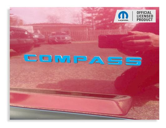 COMPASS Door Emblem Overlay Decals   - 2011-2017 Jeep Compass - JeepCompass1117:Compass-B-01-JeepCompass1117:Compass-B-02-JeepCompass1117:Compass-B-03-JeepCompass1117:Compass-B-04-JeepCompass1117:Compass-B-05-  DRIVEN - 1
