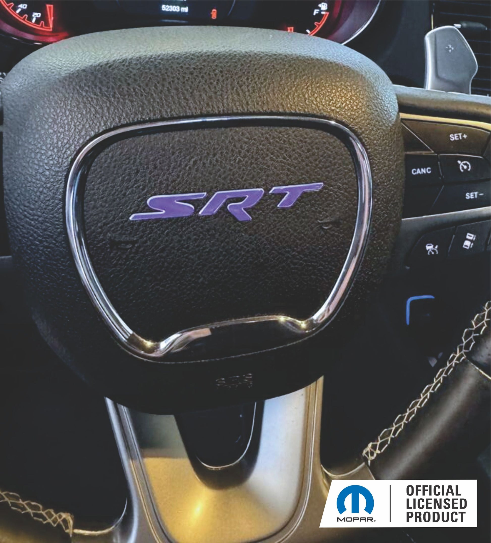 SRT Steering Wheel Emblem Overlay Decal   - 14-21 Grand Cherokee SRT - SRT-SWO:1417GrandCherokee-01-SRT-SWO:1417GrandCherokee-02-SRT-SWO:1417GrandCherokee-03-SRT-SWO:1417GrandCherokee-04-SRT-SWO:1417GrandCherokee-05-  DRIVEN - 5