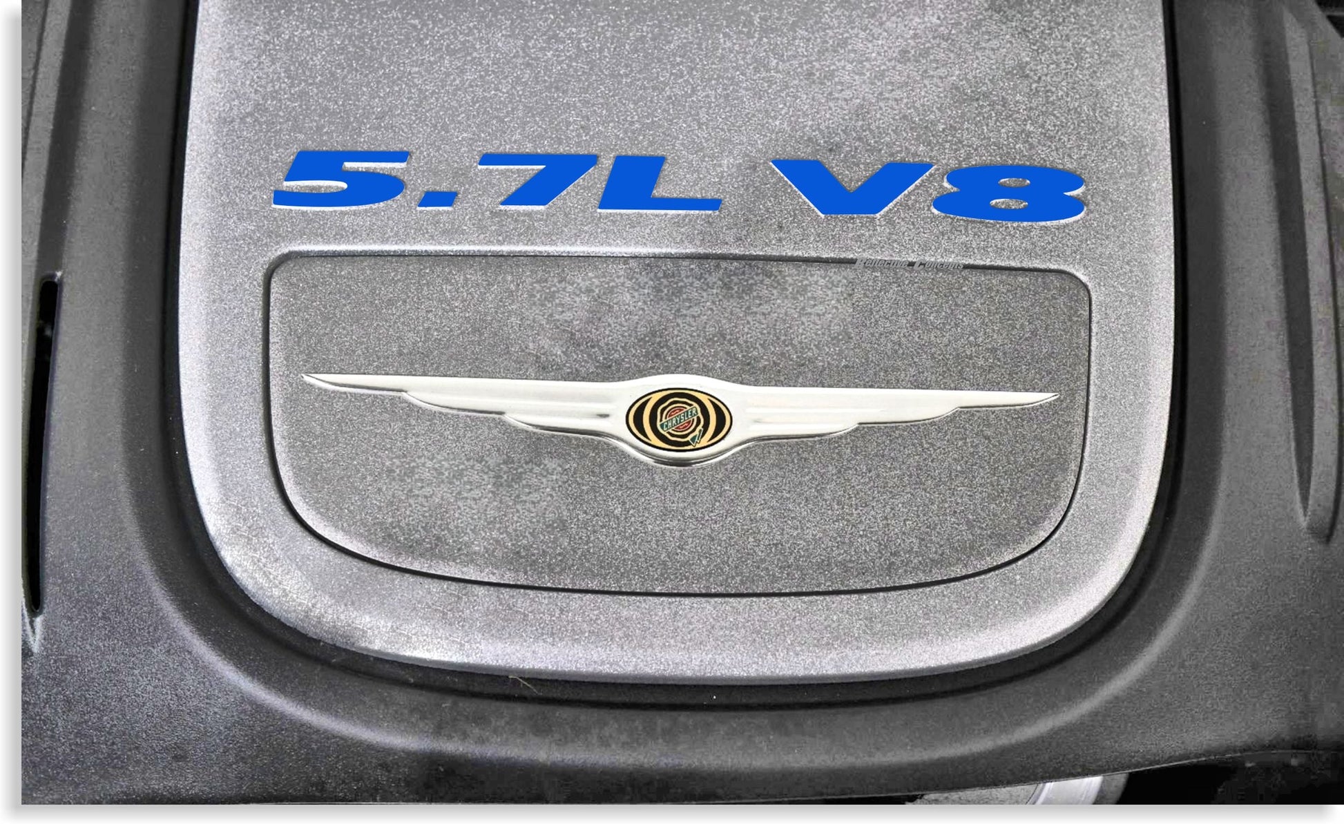5.7L V8 Engine Cover Letter Overlay Decals - 05-08 Chrysler 300C - 300C:EC-57-01-300C:EC-57-02-300C:EC-57-03-300C:EC-57-04-300C:EC-57-05-  DRIVEN - 1