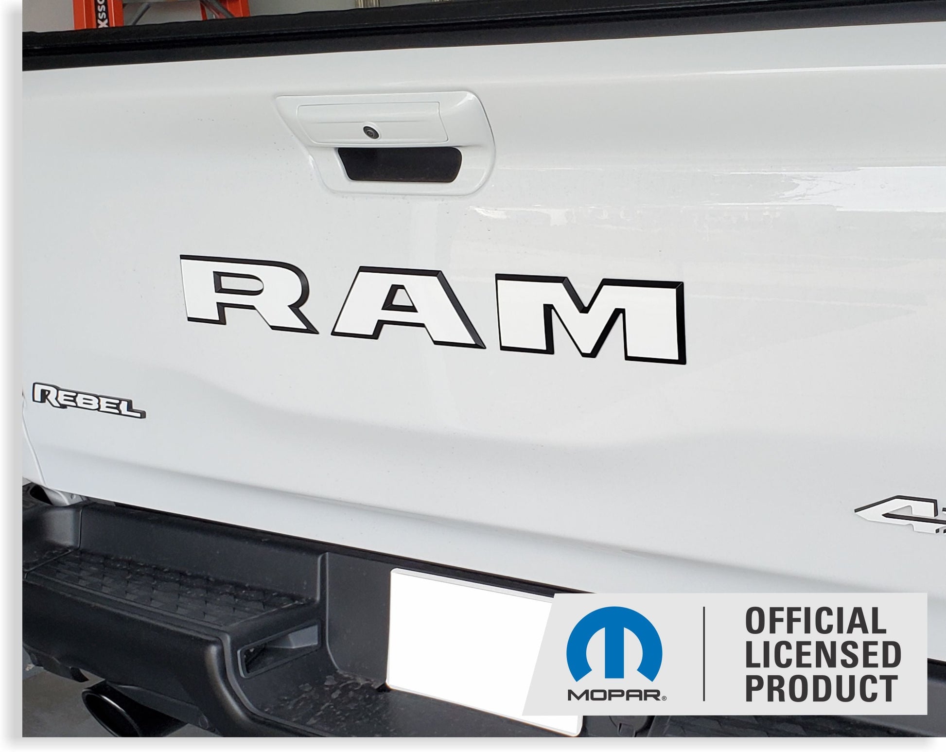 RAM Tailgate Emblem Overlay Decal   - 2019-2026 Ram 1500 Rebel - Ram19:RAM-R-01-Ram19:RAM-R-03-Ram19:RAM-R-02-Ram19:RAM-R-04-Ram19:RAM-R-05-  DRIVEN - 13