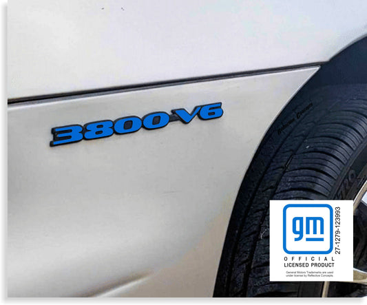 3800 V6 Badge Overlay Decal - 97-99 Grand Prix - GP9703:3800-V6-01-GP9703:3800-V6-02-GP9703:3800-V6-03-GP9703:3800-V6-04-GP9703:3800-V6-05-  DRIVEN - 1