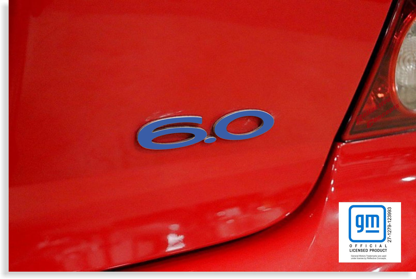 6.0 Emblem Overlay Decal - 05-06 GTO - PO:GTO:60-B-01-PO:GTO:60-B-02-PO:GTO:60-B-03-PO:GTO:60-B-04-PO:GTO:60-B-05-  DRIVEN - 1