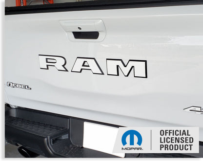 RAM Tailgate Emblem Overlay Decal   - 2025-2026 Ram 1500 - sku-46198383018171-sku-46198383050939-sku-46198383083707-sku-46198383116475-sku-46198383149243-  DRIVEN - 10