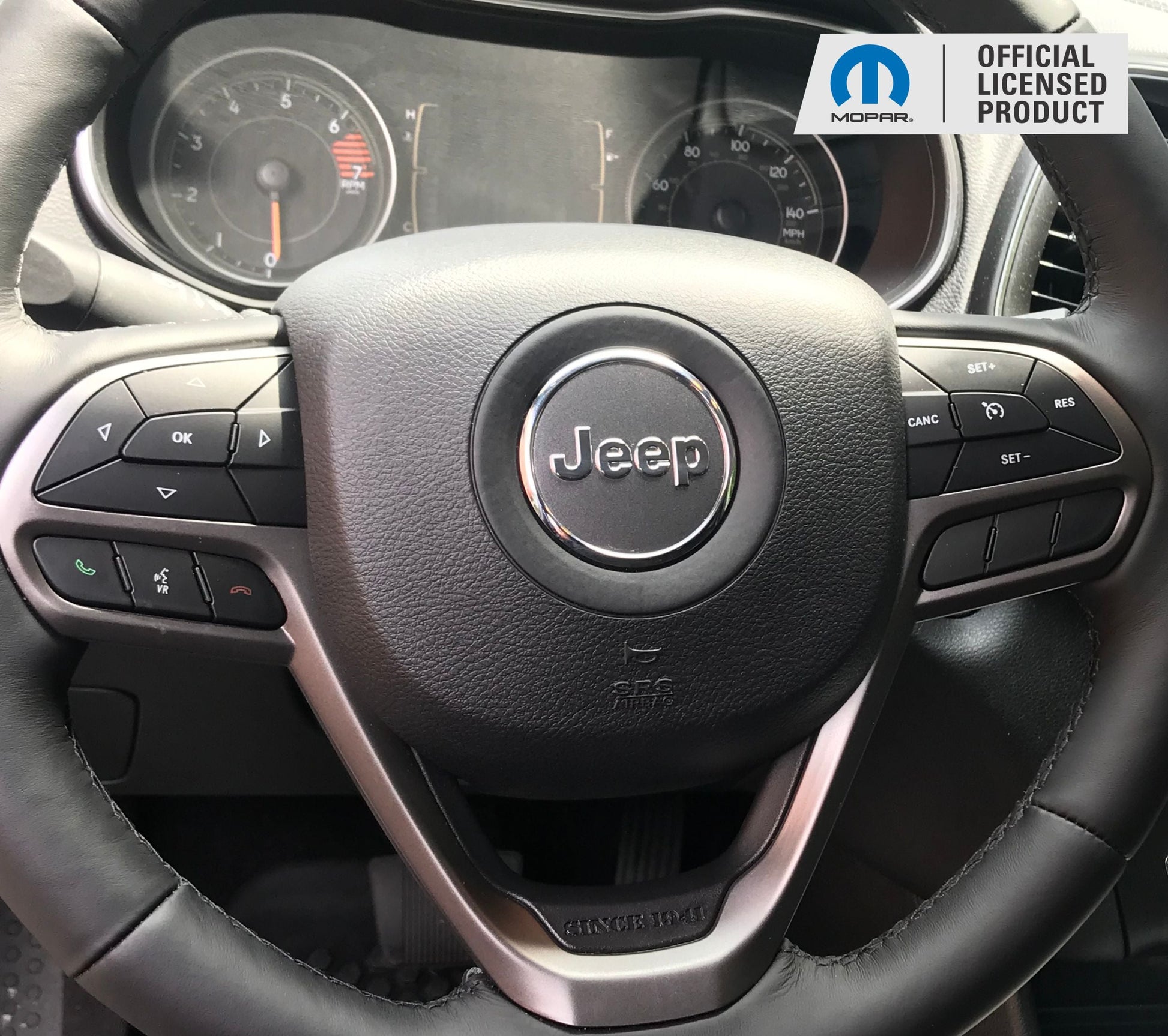 Steering Wheel Emblem Overlay Decal   - 11-21 Grand Cherokee - Jeep-SWO:1117GrandCherokee-01-Jeep-SWO:1117GrandCherokee-02-Jeep-SWO:1117GrandCherokee-03-Jeep-SWO:1117GrandCherokee-04-Jeep-SWO:1117GrandCherokee-05-  DRIVEN - 4