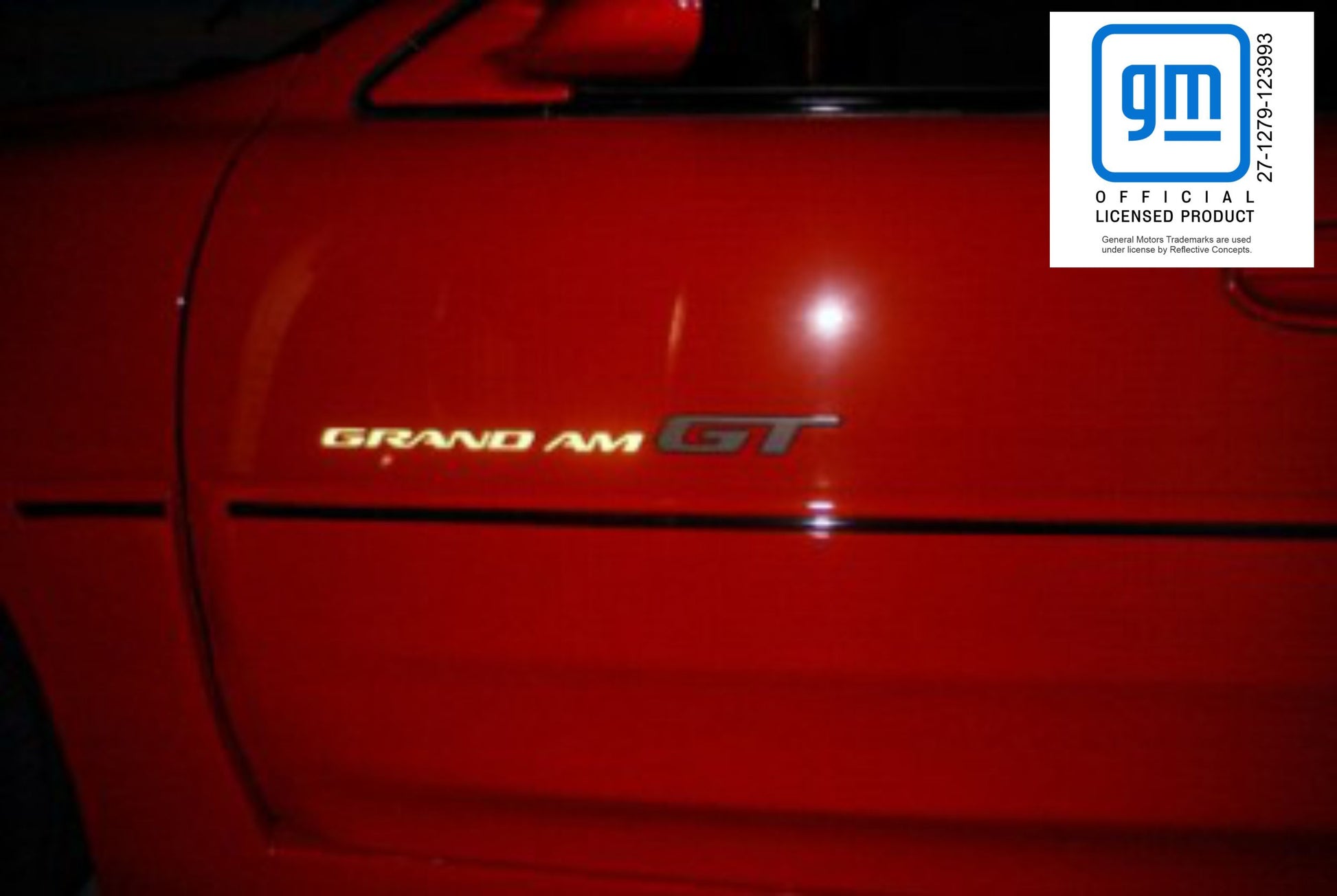 Badge Overlay Decals Door and Trunk - 96-05 Pontiac Grand Am GT - PO:GA:GT-B-01-PO:GA:GT-B-02-PO:GA:GT-B-03-PO:GA:GT-B-04-PO:GA:GT-B-05-  DRIVEN - 1