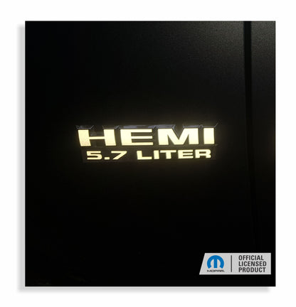HEMI 5.7 LITER Emblem Overlay Decals - 2019-2024 Ram 1500 Classic - Ram:131821:HEMI57-B-01-Ram:131821:HEMI57-B-02-Ram:131821:HEMI57-B-03-Ram:131821:HEMI57-B-04-Ram:131821:HEMI57-B-05-  DRIVEN - 4