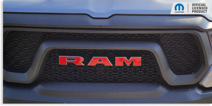 RAM Grille Emblem Overlay Decal   - 2019-2024 Ram 1500 Rebel - Ram19:Rebel-F-01-Ram19:Rebel-F-03-Ram19:Rebel-F-02-Ram19:Rebel-F-04-Ram19:Rebel-F-05-  DRIVEN - 13