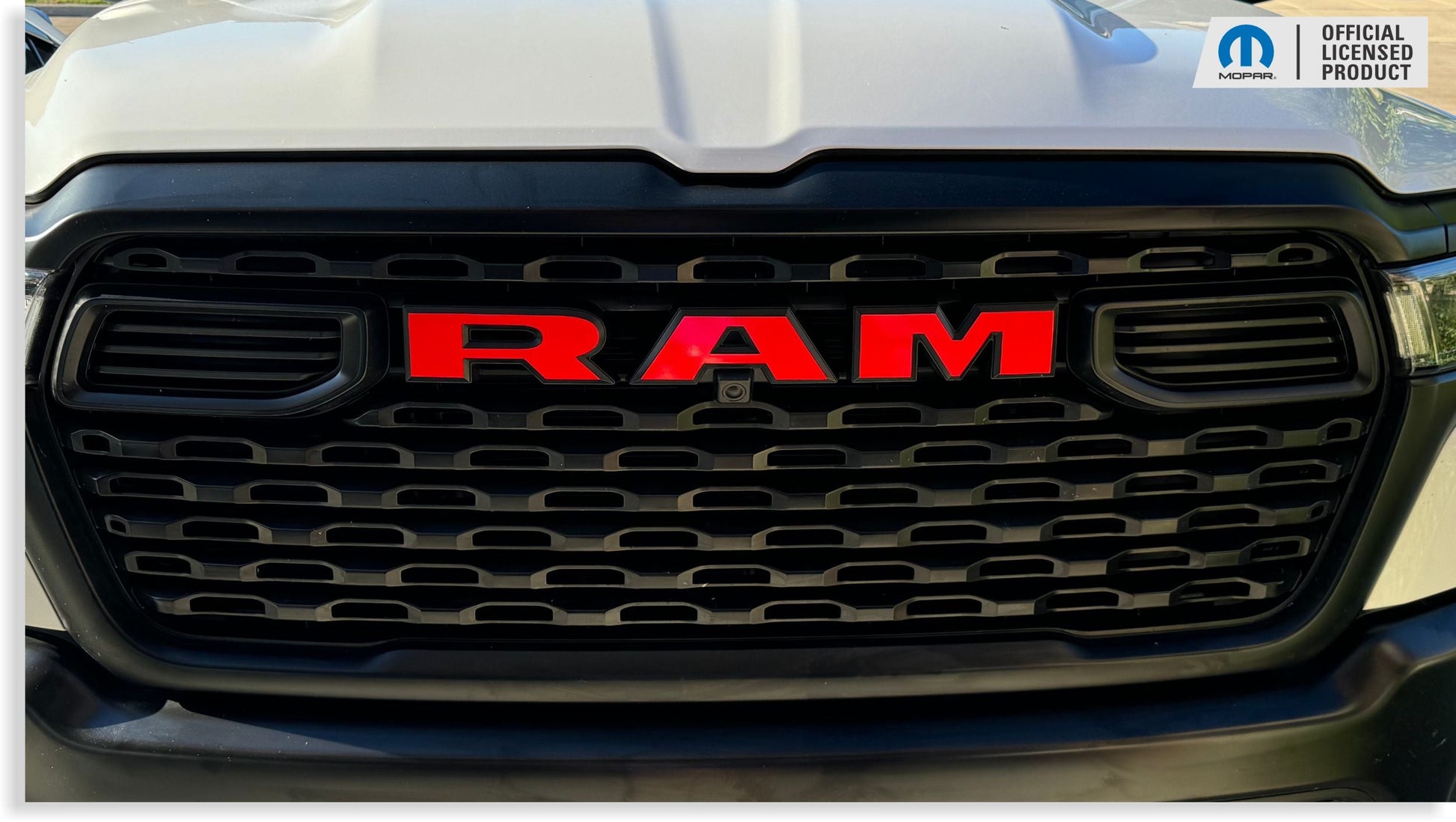 RAM Grille Emblem Overlay Decal   - 2025-2026 Ram 1500 - Ram25:Ram-F-1-Ram25:Ram-F-2-Ram25:Ram-F-3-Ram25:Ram-F-4-Ram25:Ram-F-5-  DRIVEN - 1
