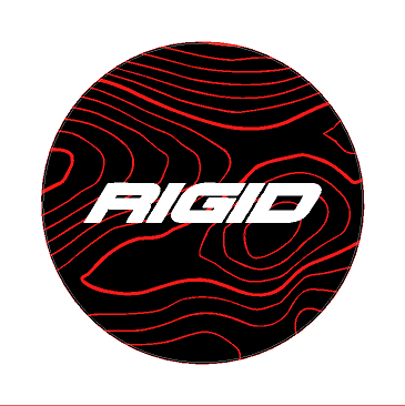 Rigid 360 Series 4" Light Cover Topo Overlays - Universal - RIGID3604-CG-RIGID3604-CODE-RIGID3604-COOL-RIGID3604-RACE-RIGID3604-VB-  DRIVEN - 15
