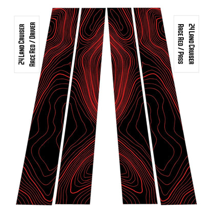 Topographic B Pillar Overlays - 2024+ Land Cruiser / GX 550 - 24LC250BPILLAR-WH-24LC250BPILLAR-ARG-24LC250BPILLAR-CBNG-24LC250BPILLAR-CG-24LC250BPILLAR-DS-  DRIVEN - 14