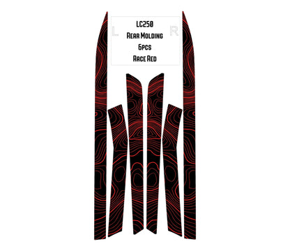 Topographic Rear Trim Overlays (6pcs) - 2024+ Land Cruiser / GX 550 - 24LC250RTRIM6PC-WH-24LC250RTRIM6PC-ARG-24LC250RTRIM6PC-CBNG-24LC250RTRIM6PC-CG-24LC250RTRIM6PC-DS-  DRIVEN - 13