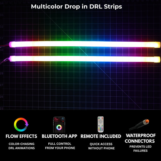 Ram 1500 (Mid-Level Trim) Multicolor DRL Boards (2019-2024) - G5x3 | A20 | P2   - BX1-Q6 | A11 | P2   - BX3-  DRIVEN - 2