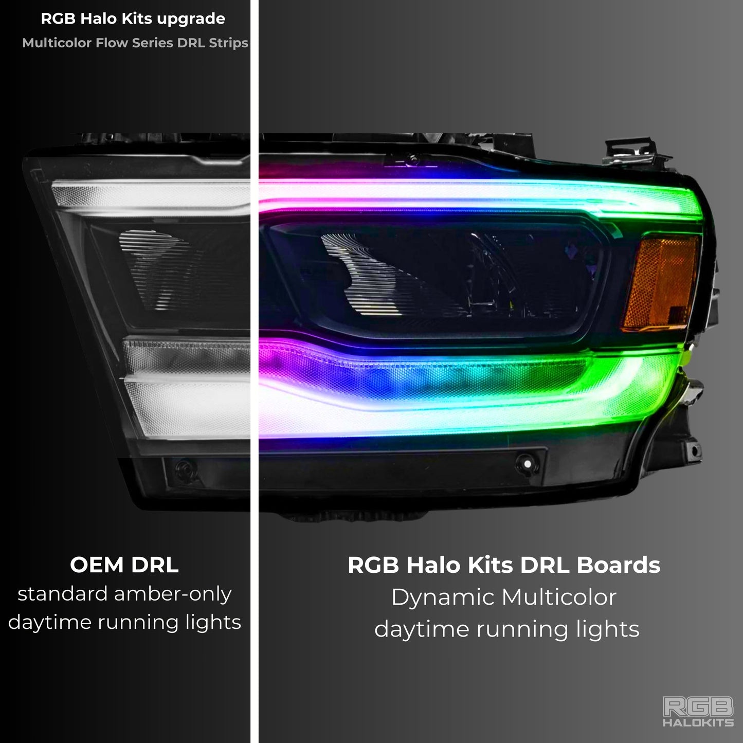 Ram 1500 (Mid-Level Trim) Multicolor DRL Boards (2019-2024) - G5x3 | A20 | P2   - BX1-Q6 | A11 | P2   - BX3-  DRIVEN - 3