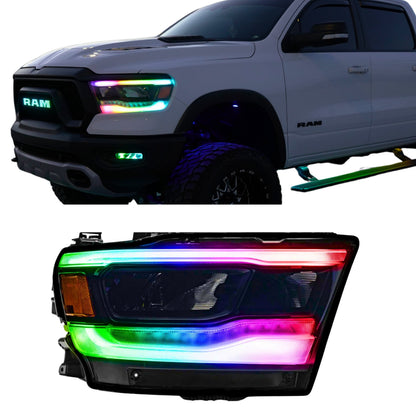 Ram 1500 (Mid-Level Trim) Multicolor DRL Boards (2019-2024) - G5x3 | A20 | P2   - BX1-Q6 | A11 | P2   - BX3-  DRIVEN - 1
