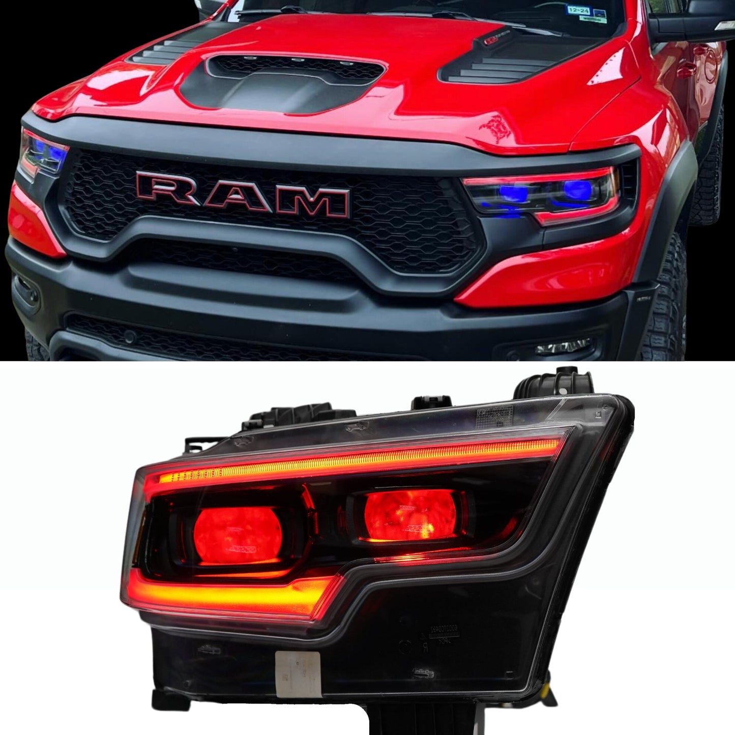 Ram 1500 / TRX RGBW DRL Boards (2019-2024) - G13 | A12 | P2   - BX1-G13 | E1x2 | A12 | P2   - BX3-  DRIVEN - 1