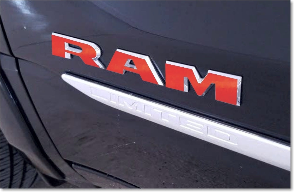 KIT:  BIGHORN Emblem Overlay Decal Set - 2019 2020 2021 2022 2023 2024 Ram Bighorn 2500 - Ram19:Bighorn2500-Kit-01-Ram19:Bighorn2500-Kit-02-Ram19:Bighorn2500-Kit-03-Ram19:Bighorn2500-Kit-04-Ram19:Bighorn2500-Kit-05-  DRIVEN - 4