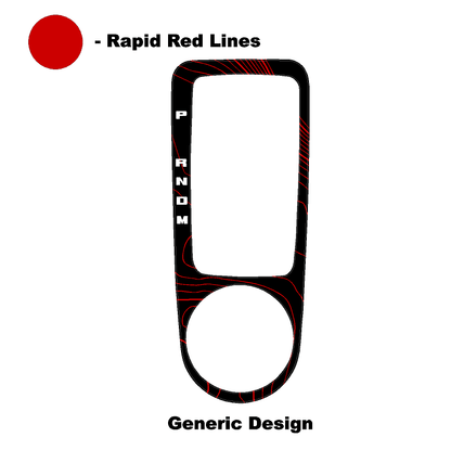 Topo Automatic Shifter Overlay (Printed Series) - 2021+ Bronco Automatic - 21BRNATTRIM-TPAMBL-21BRNATTRIM-TPA51L-21BRNATTRIM-TPAZL-21BRNATTRIM-TPCGL-21BRNATTRIM-TPCBNL-  DRIVEN - 20