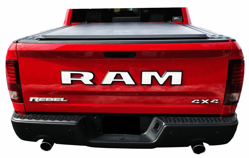 RAM Tailgate Emblem Overlay Decal   - 2015-2018 Ram Rebel - Ram:REBEL15-Rear-01-Ram:REBEL15-Rear-03-Ram:REBEL15-Rear-02-Ram:REBEL15-Rear-04-Ram:REBEL15-Rear-05-  DRIVEN - 6