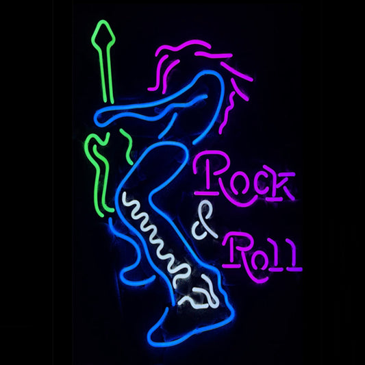 Rock & Roll Guitar Singer Neon Signs - ME308-  DRIVEN - 1