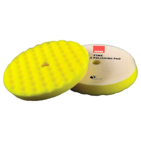 Rupes Rotary Fine Waffle Foam Pad (Yellow) - 9.WF150M-  DRIVEN - 1