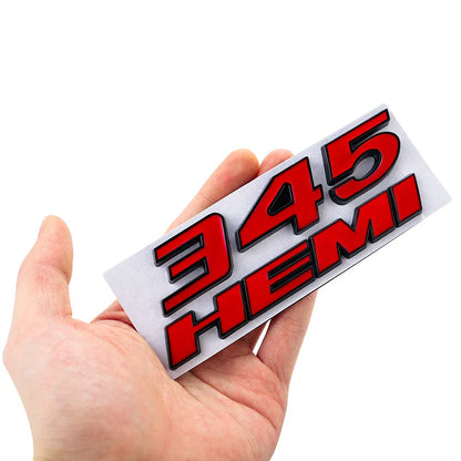 3D Metal HEMI 392 345 Emblem Badge Sticker for Dodge Charger / RAM 1500 / Journey / Caliber - 200000182:691#Black-200000182:10#Silver Red Black-200000182:200013901#Red Black-200000182:200006152#Red-200000182:350850#Silver Red White-  DRIVEN - 5