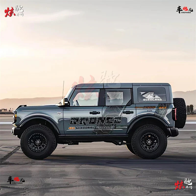Custom Fashionable Full-Body Modification Vinyl Decal Kit for Ford Bronco | KK Sport Wrap - 200000182:29#L R-  DRIVEN - 3