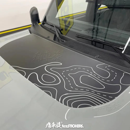 Custom Modified Hood Personality Vinyl Sticker for Ford Bronco | Special KK Film Wrap - 200000182:193#A-200000182:29#B-200000182:1052#K-200000182:350850#L-200000182:350853#M-  DRIVEN - 10
