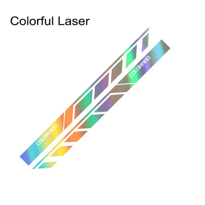 Door Side Skirt Stripe Decal for Chevrolet Colorado | 2-Piece Vinyl Truck Graphic - 200000182:350853#Carbon Fiber-200000182:350850#Matt Black-200000182:1052#Colorful Laser-200000182:496#Matt Silver-200000182:173#Matt Gold-  DRIVEN - 13
