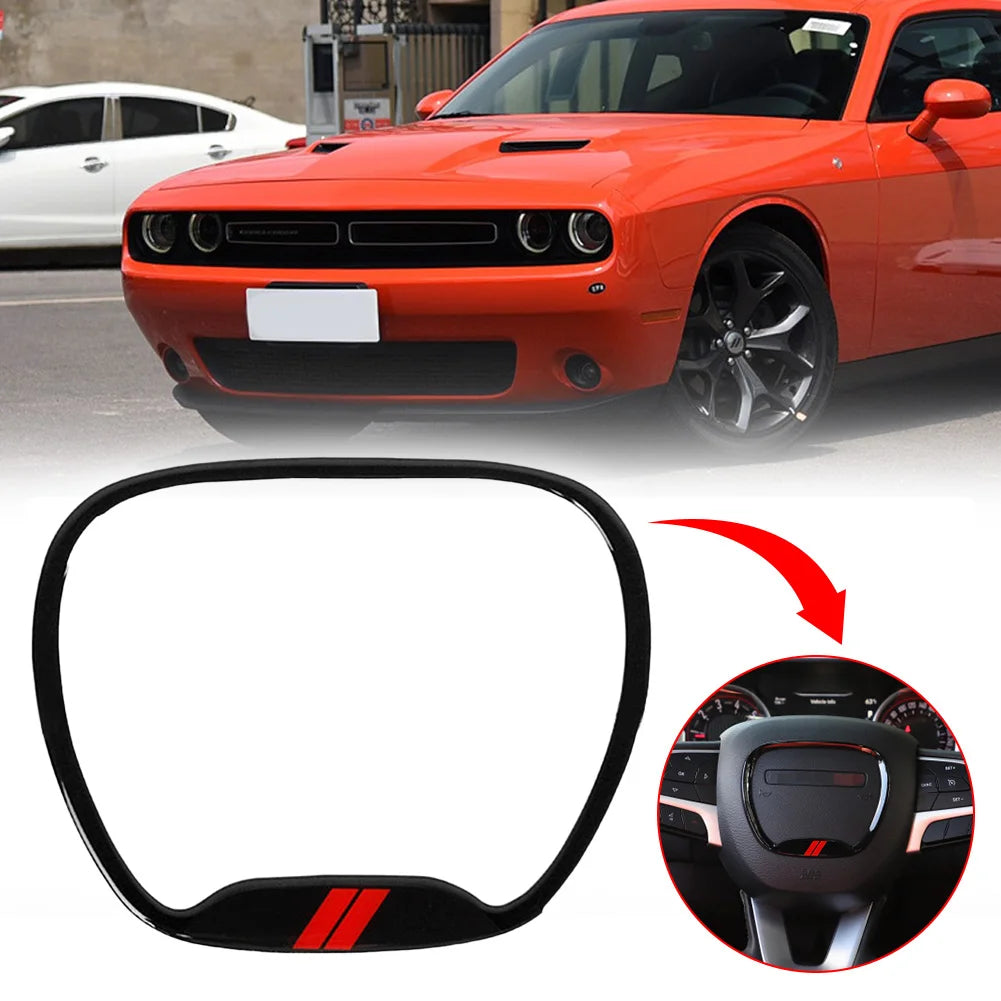 Steering Wheel Central Ring Trim Cover for Dodge Challenger / Charger (2015+) | CE Certified