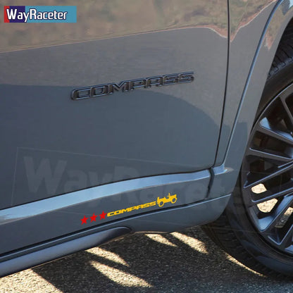 Jeep Compass Willy Edition Star Decal Kit – Reflective Vinyl | Hood, Trunk & Door Pillar (2 Pcs) - 200000182:175#Yellow and white-200000182:366#Yellow and black-200000182:496#Yellow and blue-200000182:173#Yellow and red-200000182:691#Red and blue-  DRIVEN - 6