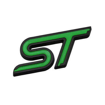 3D Metal ST Badge | Body & Trunk Emblem for Ford Everest / Fiesta / Ecosport / Focus - 200000182:350853#Black Green-200000182:350850#Silver Deep Blue-200000182:1052#Silver Blue-200000182:29#Silver White-200000182:496#Silver Yellow-  DRIVEN - 14