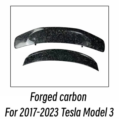 Real Carbon Fiber GT-Style Rear Trunk Lid Lip Spoiler for Tesla Model 3 (2017–2023) | Body Kit - 14:200572156#Real Carbon Fibe-14:200004890#Forged carbon-  DRIVEN - 8