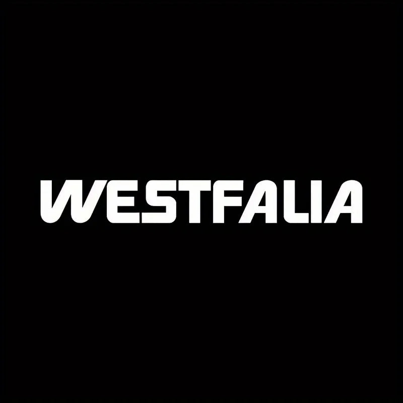 Westfalia-Style Multi-Color Waterproof Vinyl Decal | RV, Camper Van & Car Sticker - 14:200004889#Black-14:200004890#White-  DRIVEN - 6
