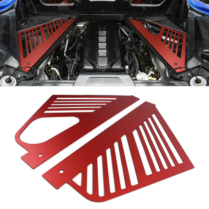 Aluminium Engine Bay Compartment Covers for Chevrolet Corvette C8 (2020–2023) | BEVINSEE