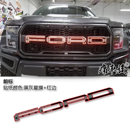 Custom Head Letter Vinyl Decal for Ford Raptor F-150 | KK Film Decorative Sticker - 200000182:10#B-200000182:350852#C-200000182:366#D-200000182:175#E-200000182:173#F-  DRIVEN - 11