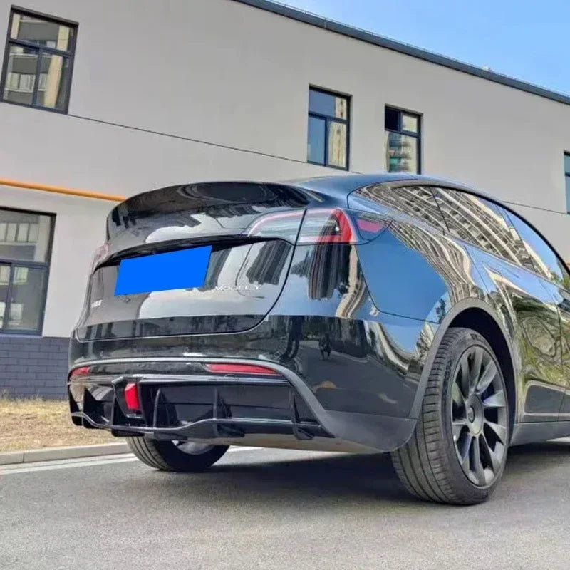 Glossy Black ABS Rear Bumper Diffuser Body Kit for Tesla Model 3 / Model Y (2016–2023) - 14:200001951#Model Y Carbon Look-14:200002130#Model Y Glossy Black-14:200003699#Model Y Matte Black-14:200004891#Model 3 Carbon Look-14:200004890#Model 3 Glossy Black-  DRIVEN - 2