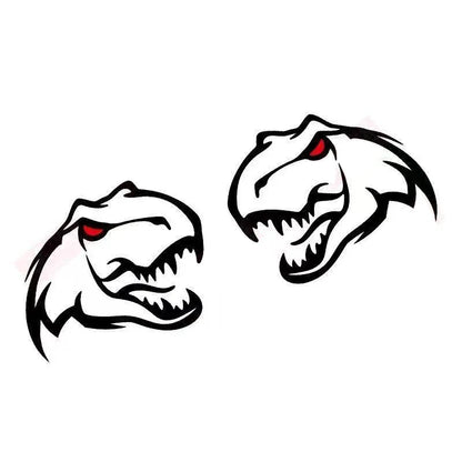 Ferocious Dinosaur Head Body Decal – Large Format Vinyl Sticker for Dodge Challenger & RAM TRX | Both Sides, Black - 200000182:193#Two Sides Black-  DRIVEN - 4