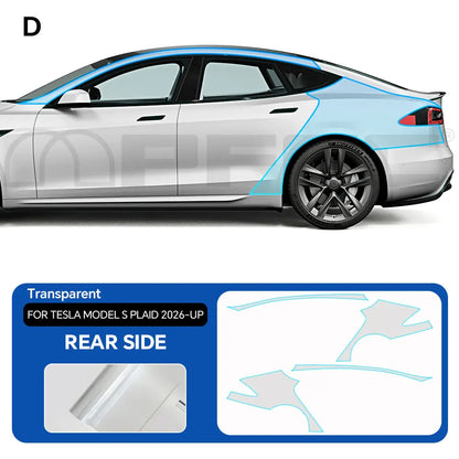 Precut PPF for Tesla Model S Plaid (2026+) | 9-Mil TPU Paint Protection Film Clear Bra - 200000182:10#Rear Trunk;5:200000990#Clear Film-200000182:350852#Rear Side;5:200000990#Clear Film-200000182:175#Whole Set;5:200000990#Clear Film-200000182:193#Front;5:200000990#Clear Film-200000182:29#Hood;5:200000990#Clear Film-  DRIVEN - 8